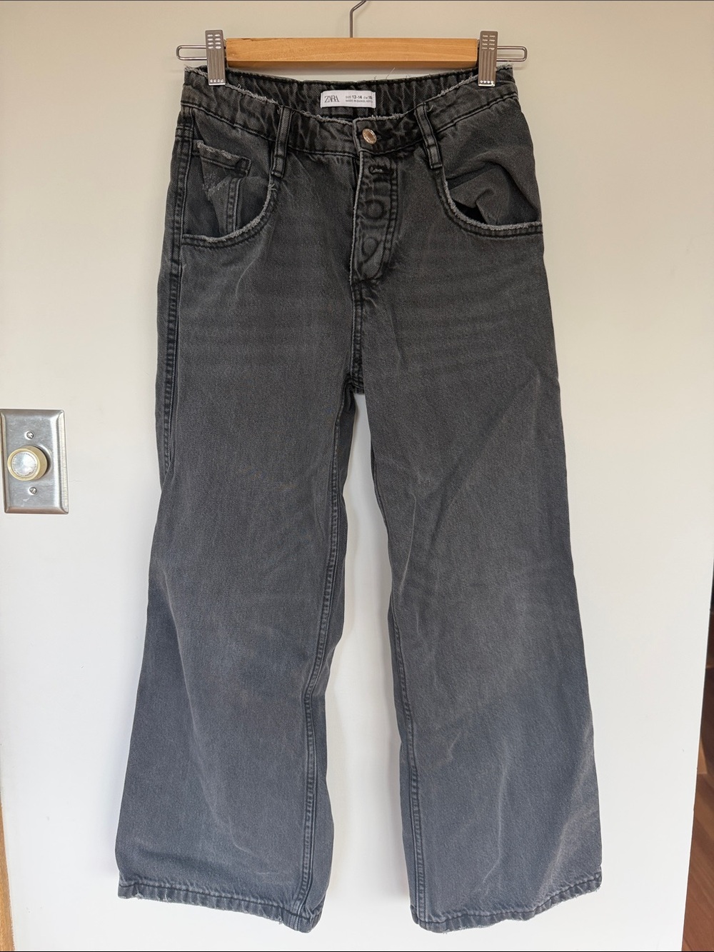Zara Kids Girls Wide Leg Jeans size 13-14